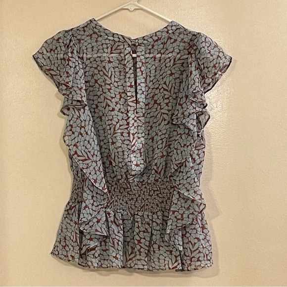 FEATHERBONE by ANTHROPOLOGIE NWOT Allegra Smocked‎ Blouse - Picture 6 of 9